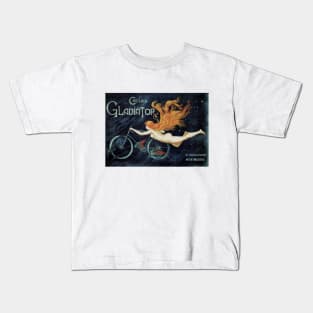 Gladiator Cycles Art Nouveau Kids T-Shirt